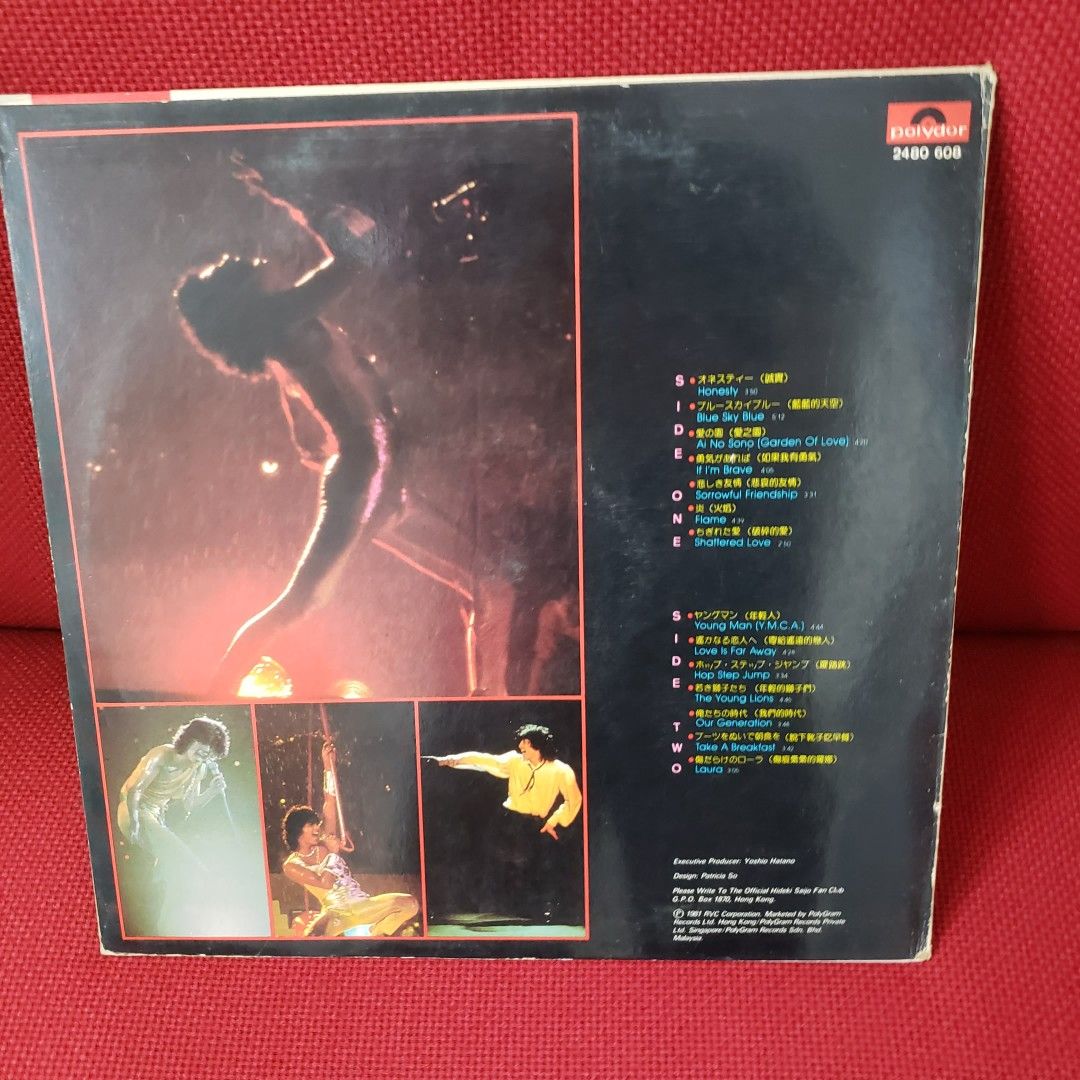 黑膠唱片 西城秀樹 THE BEST OF Hideki Saijo KF019 （分類：其他周邊）位於 Hong Kong。 由 goodkck 提交（商品編號 1313458248，圖片 2）。簡介： 實物拍攝, 碟的外觀約90%新, 整體很新淨 可選銀行轉帳/FPS / Payme 付款 郵寄掛號或順豐到付，面交只限MTR屯門站 還想看更多： https://carousell.app.link/IOXIrg3ynrb。