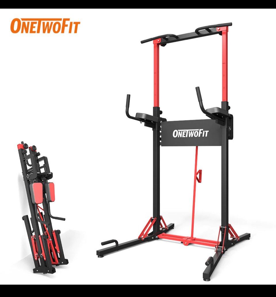 Fast less than 1 Week Delivery SG OneTwoFit Foldable Pull Up Bar for Home Gym Fitness Equipment Multifunctional 6 Levels Adjustable Height Exercise
