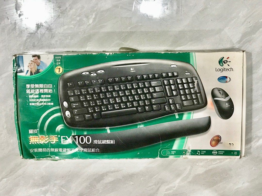 **(Sold Out 已售出)** 全新 Logitech 無影手 EX100 無線鍵盤+滑鼠 加送 PS2 to USB 轉換線 $50 ...