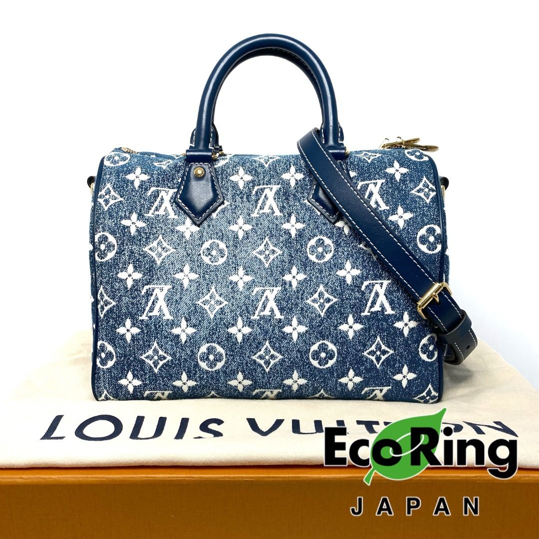 Louis Vuitton Speedy Bandouliere 25 Jacquard Denim 2way Bag M59609 247012017 Carousell