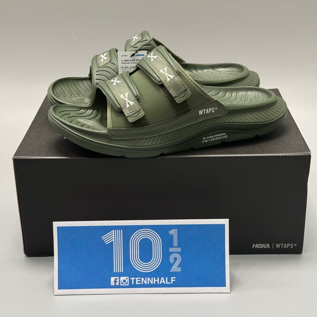 🆕現貨WTAPS x HOKA ONE ONE ORA LUXE Olive Green ( sandals