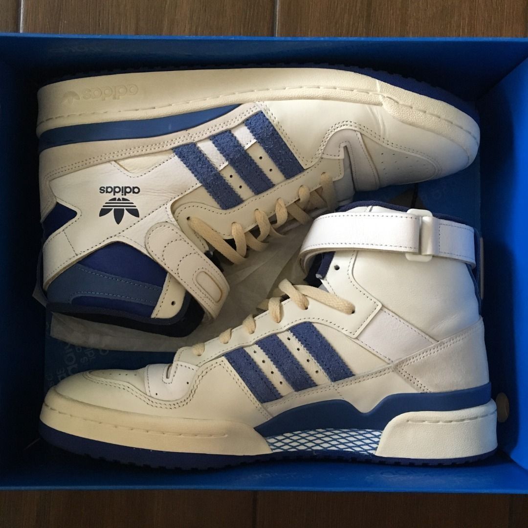 ADIDAS Forum 84 High OG Blue Thread UK10.5 US11 White Blue FY7793 campus superstar samba gazelle decade jordan 1 Men s Fashion Footwear Sneakers on Carousell