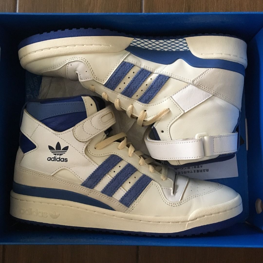 ADIDAS Forum 84 High OG Blue Thread UK10.5 US11 White Blue FY7793 campus superstar samba gazelle decade jordan 1 Men s Fashion Footwear Sneakers on Carousell
