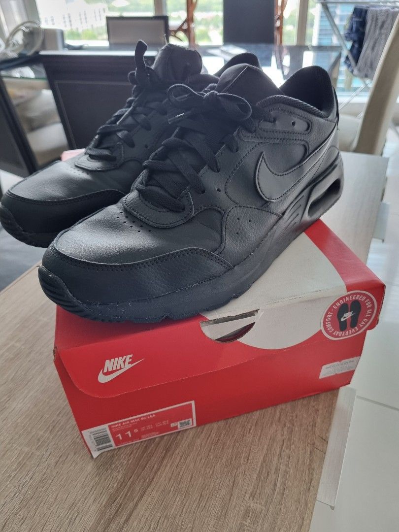 Air Max Triple Black Leather Men s Fashion Footwear Sneakers on Carousell