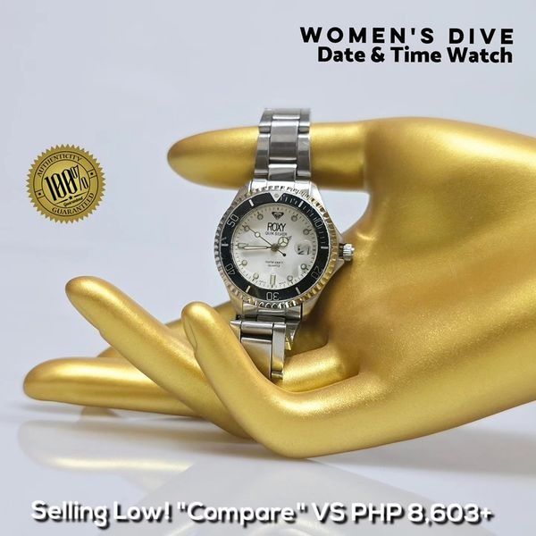 Authentic ROXY Quiksilver Ladies Diver s Watch RX1000 with Magnified Date Window Luxury Watches on Carousell