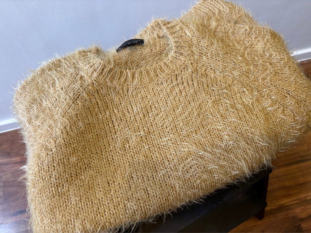 Topshop fuzzy sweater cheap