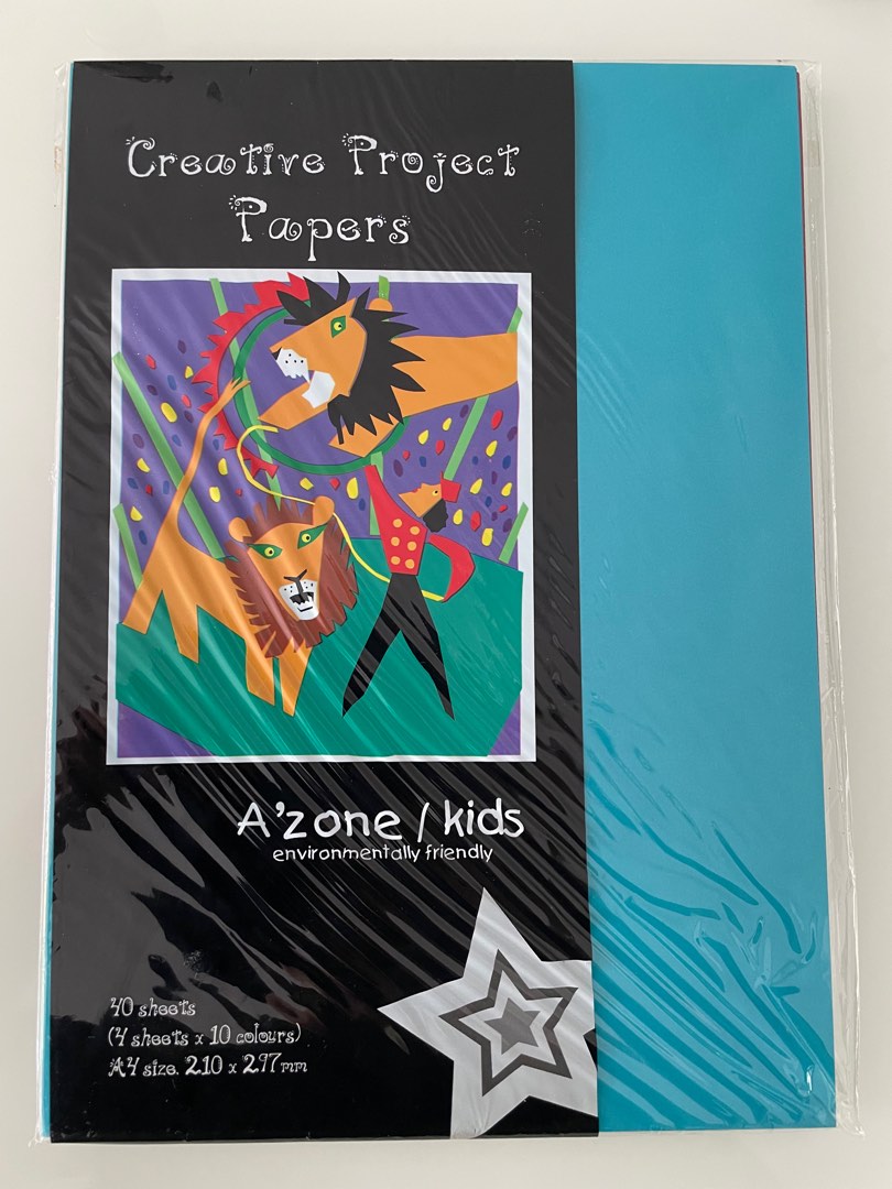A'zone A4 Creative Project Papers - 33 Sheets, Hobbies & Toys ...