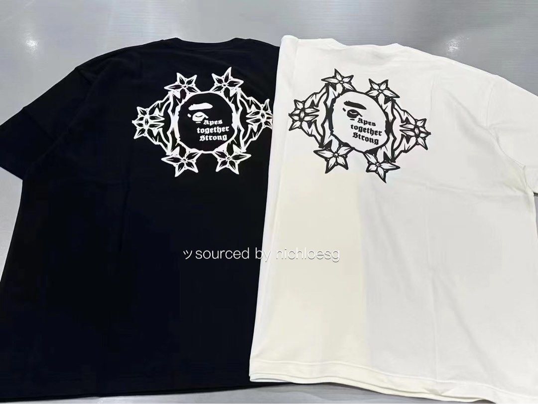 Logo Bape Soph BAPE X MOUSSY 】HENRY NECK L/S TEE