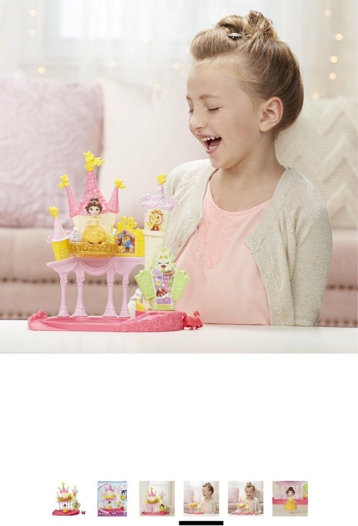 Beauty & the Beast Dance n Twirl (Category: Kids Toys) located in Paranaque City. Submitted by dsthings (Listing ID 1313602584, Image 3). Description: Beauty & the Beast Dance n Twirl - Features Disney Princess Belle whirling and twirling in the ballroom. This doll-powered play allows the kid to activate exciting movements once chargeed - Doll powers movement in Cogsworth, Mrs. Potts, and Lumiere - Ideal for children ages 4yo and up.