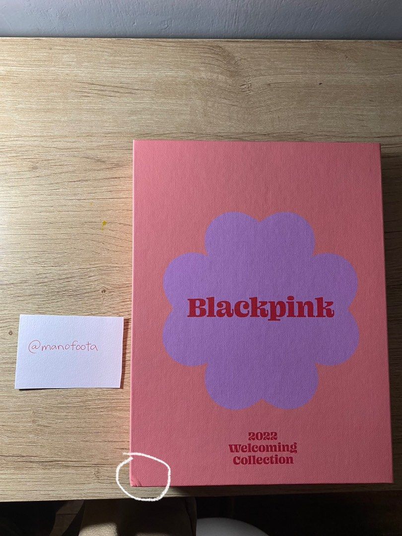 Blackpink 2022 Welcoming Collection (Category: K-Wave Merchandise) located in Quezon City. Submitted by xalian.closet (Listing ID 1313514760, Image 1). Description: Condition: - unsealed - complete inclusions with POB (pre order benefit) - has some dents because of shipment - has signs of usage but for calendar only - scan card was only used once *Negotiable Price.