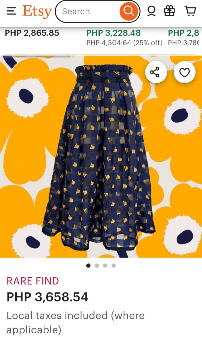 Yellow sheer pleated skirt on sale