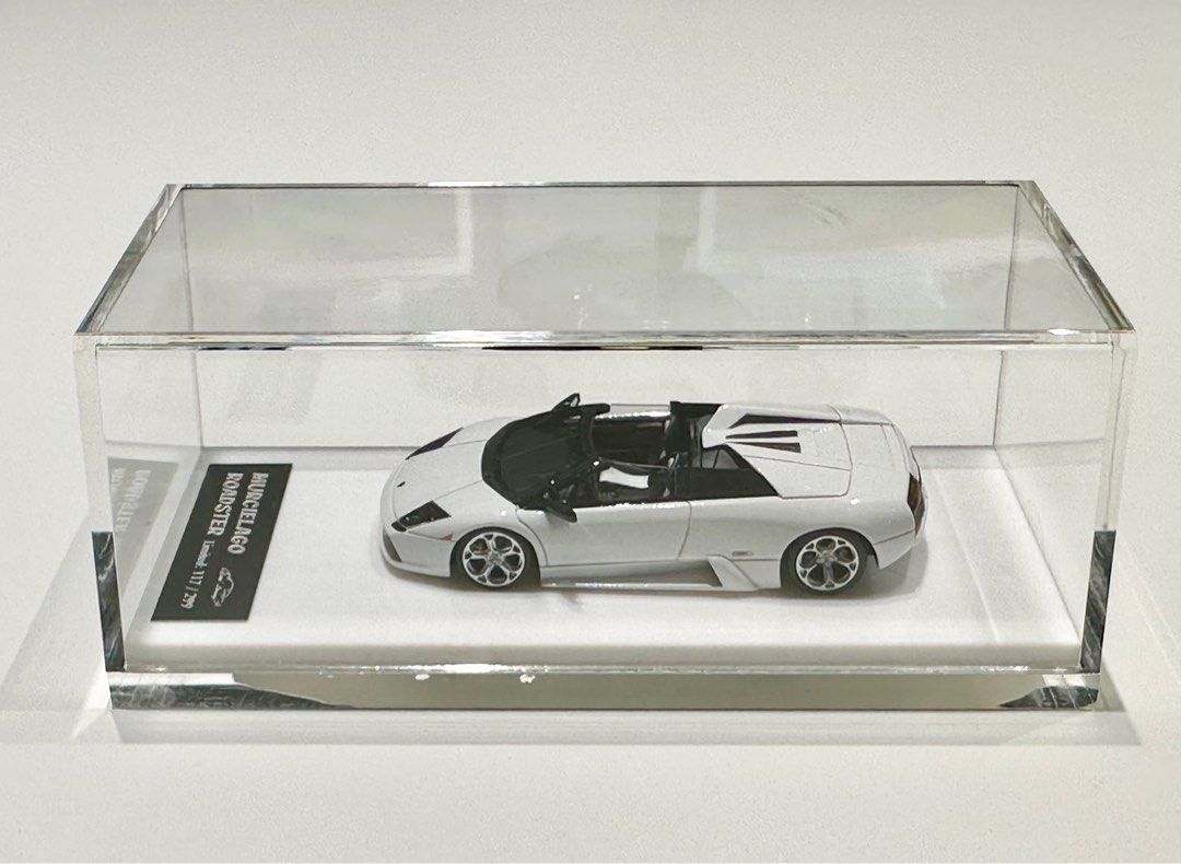 Car's Lounge 1/64 Lamborghini Murcielago LP640 Roadster White or