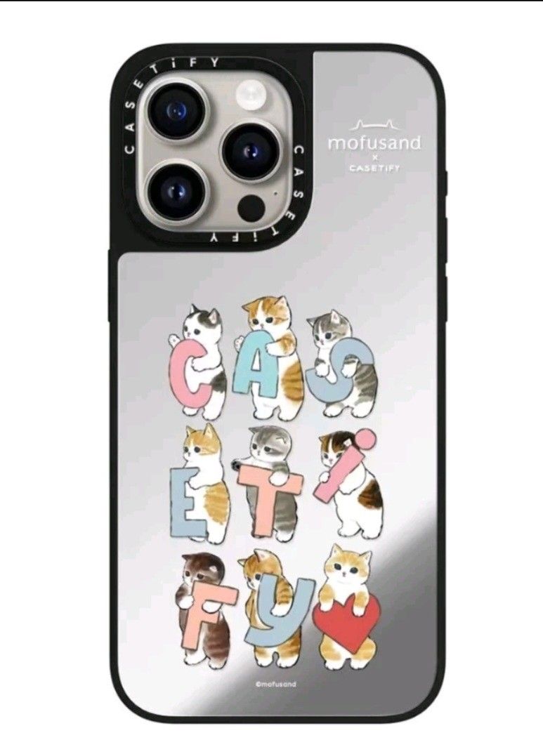 🔥Casetify mofusand Cat-tify happy donut time mirror iPhone case