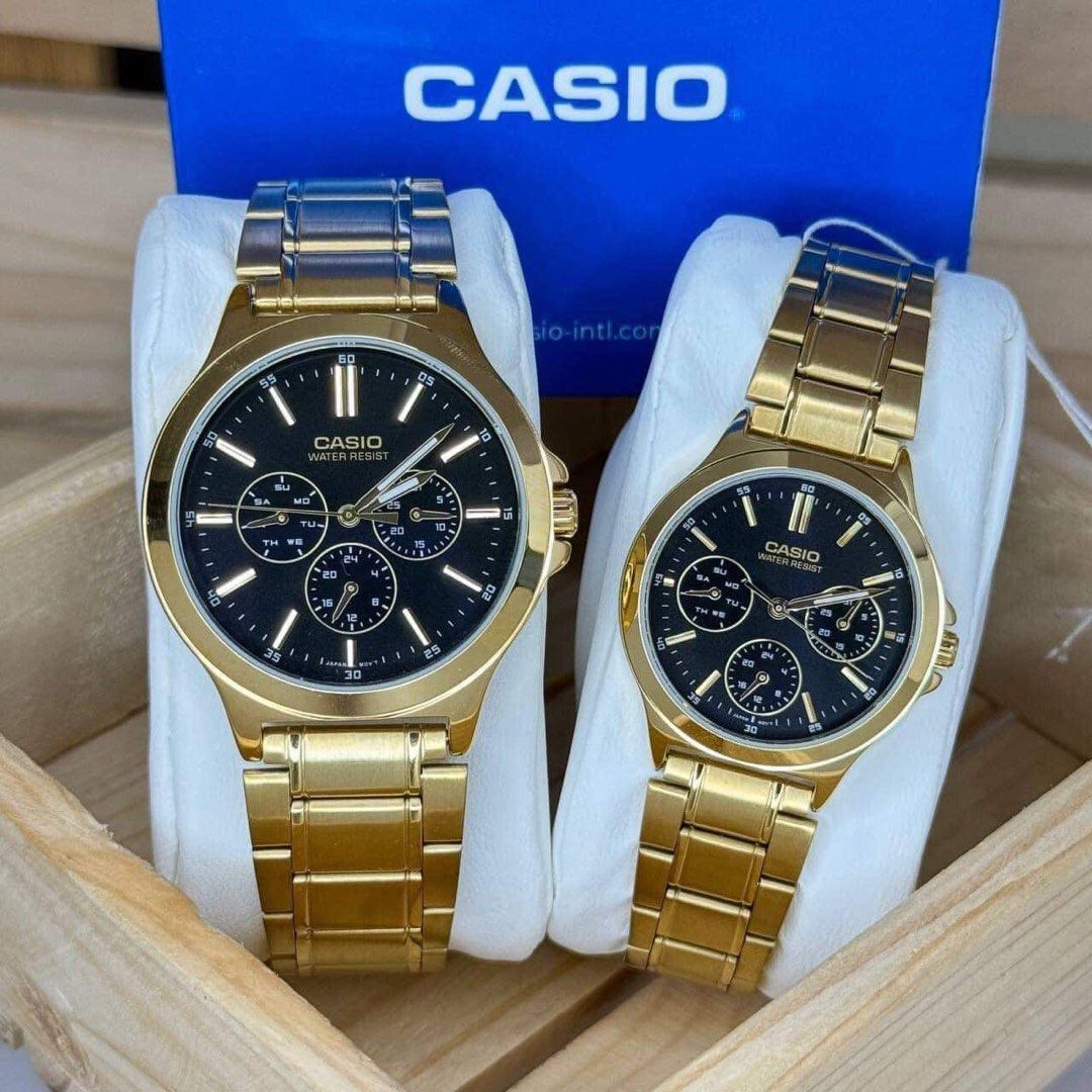 Casio MTP-V300G-1A (Category: Luxury Watches) located in Manila. Submitted by kimsunny000000 (Listing ID 1313442204, Image 1). Description: Casio - Couple MTP-V300G-1A LTP-V300G-1A 47mm | Men 38mm | Women Stainless Steel Water Resistant Analog Display Made in Japan Original Men - P3,300 Ladies - P3,300.