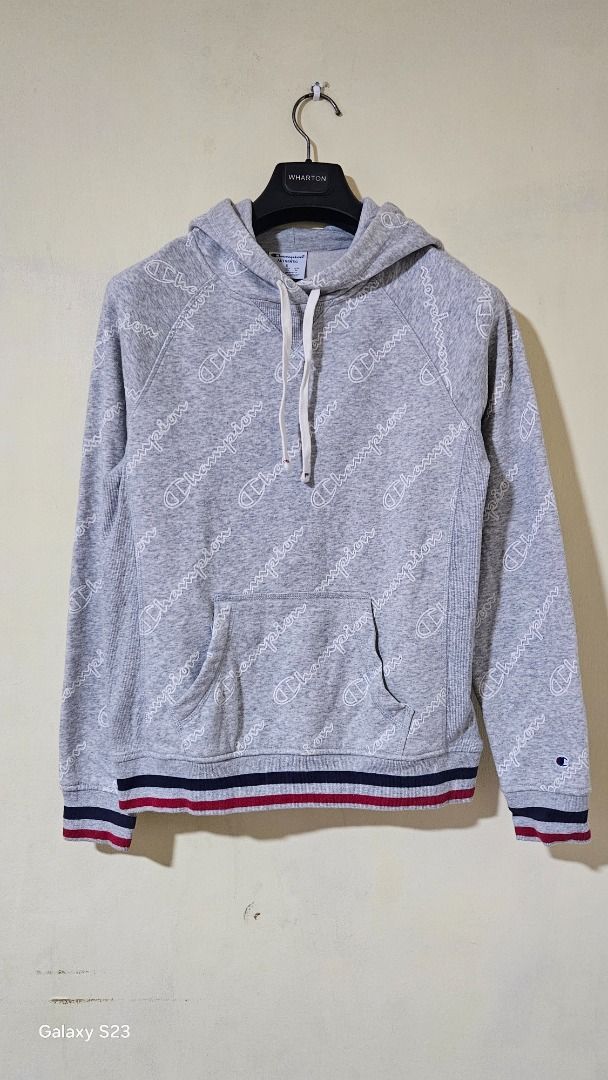 Champion All Over Print Heritage Pullover Hoodie Men s Fashion Tops Sets Hoodies on Carousell