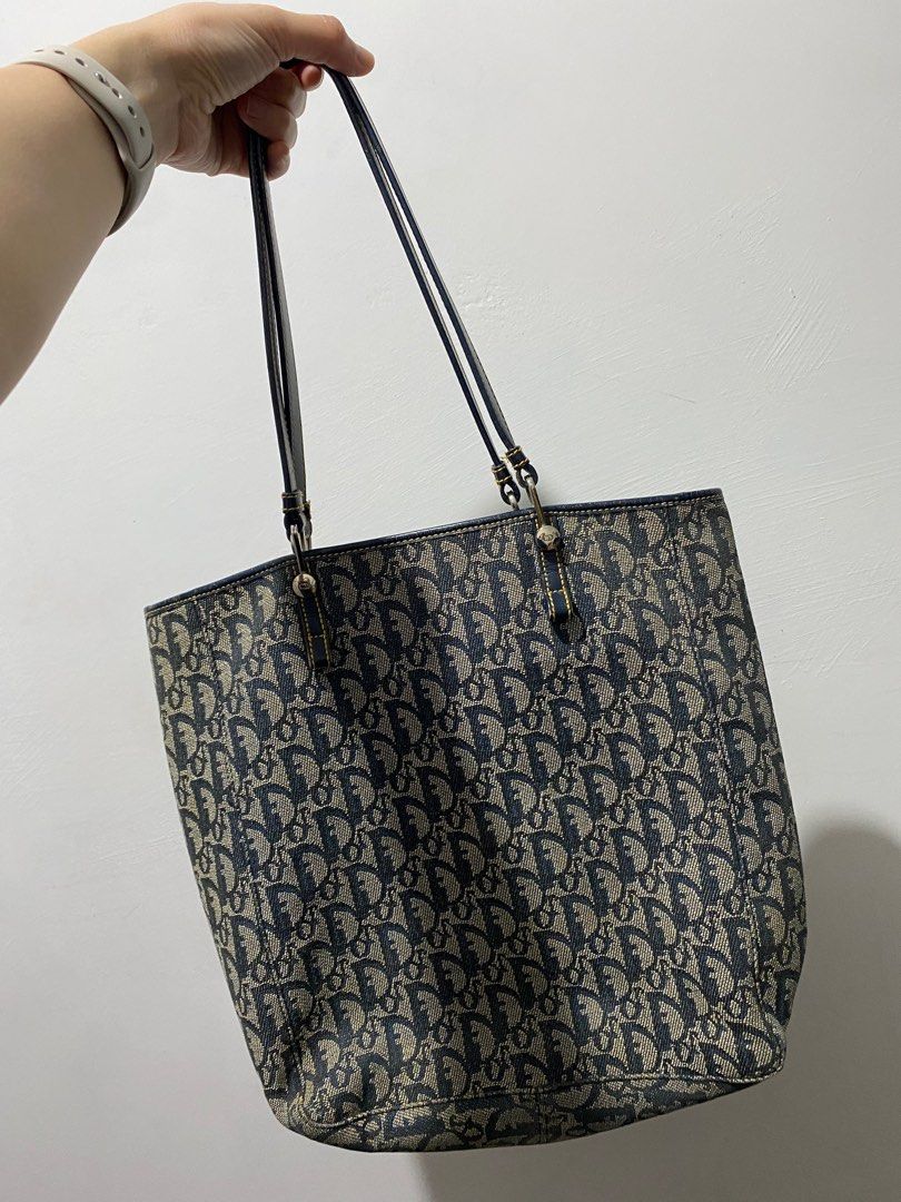 Dior monogram tote bag best sale