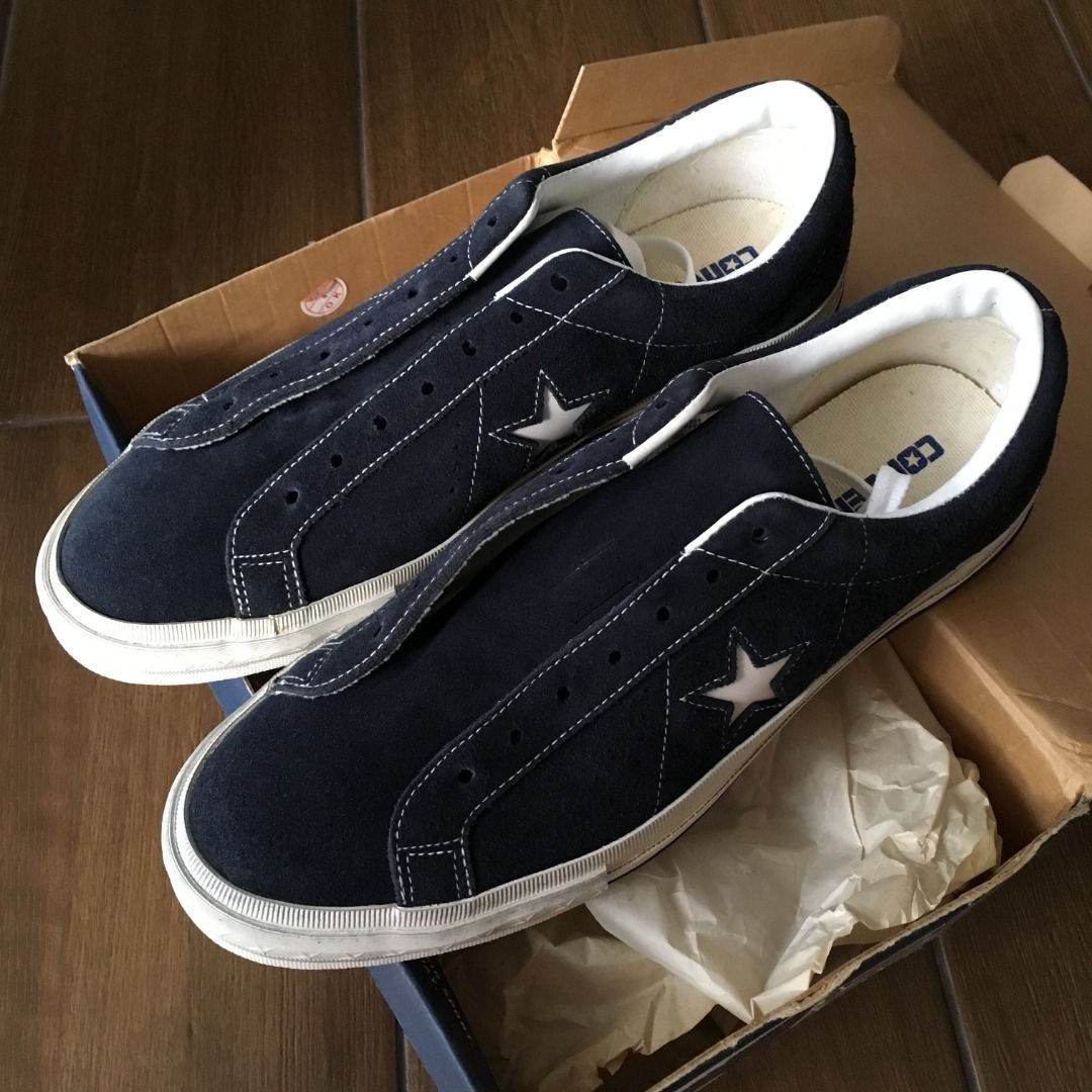 Converse one star navy suede deals
