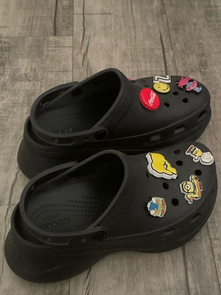 Crocs High Platform Ladies Size 8 Black