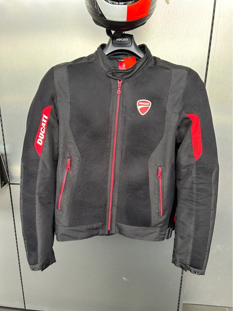 ぼ*と様 SPIDI DUCATI ジャケット XXL 黒/赤 New Spidi Ducati Flow 2 Fabric Jacket Men's S Black/Red