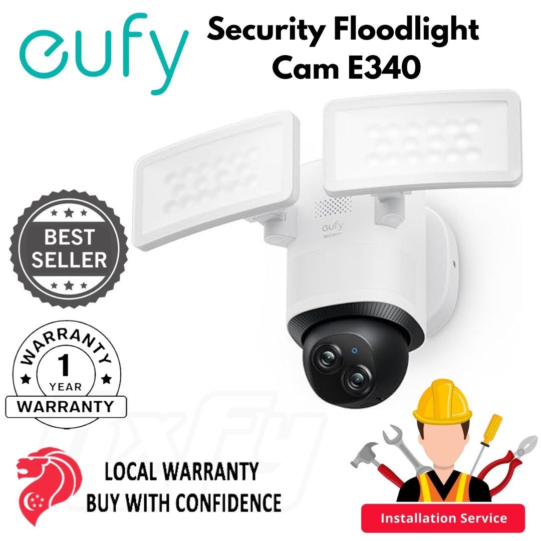 Eufy S330 Floodlight Cam Eufy Security E340 Floodlight Camera
