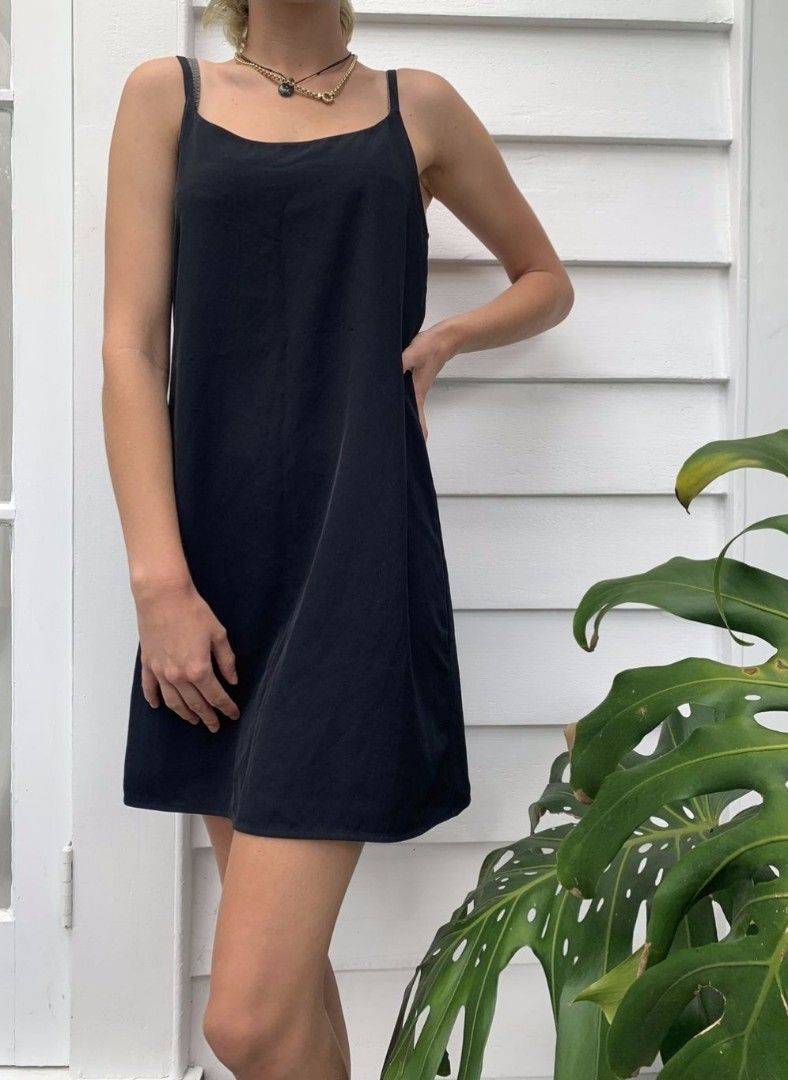 Everlane party slip dress review outlet