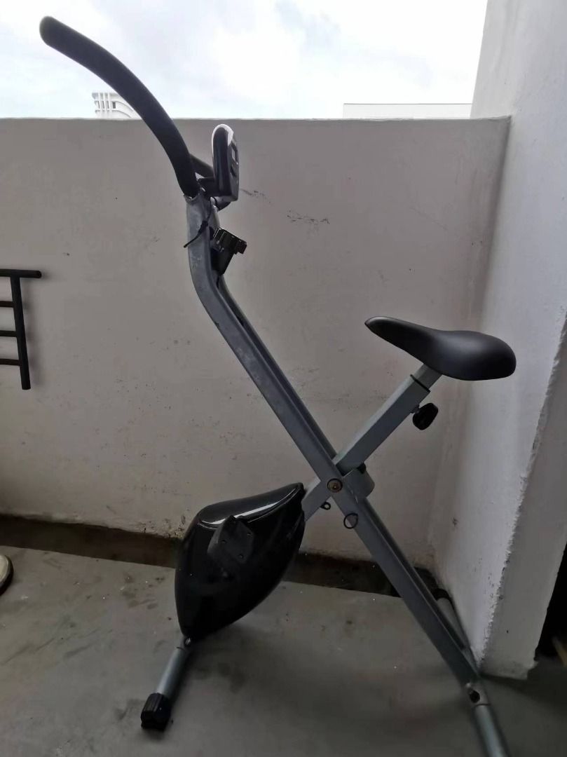 Folding Exercise Bike Magnetic Sports Equipment Exercise Fitness Cardio Fitness Machines on Carousell