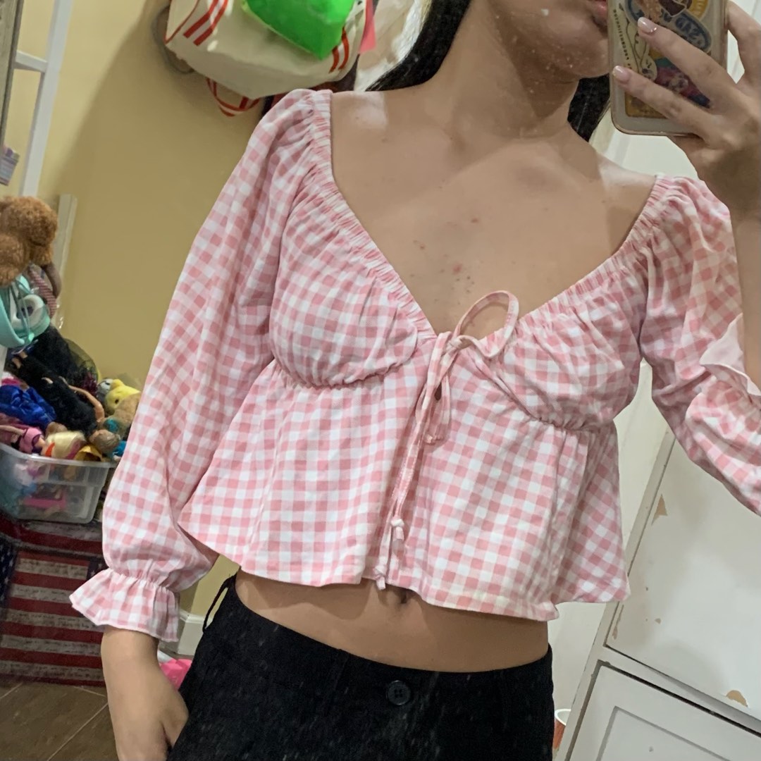 Forever 21 gingham top cheap