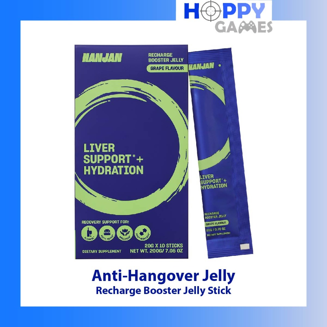 FREE SHIPPING] HANJAN Recharge Booster Jelly, Best Anti Hangover Jelly  Alcohol Detox, Hangover Cure, Liver Detox, bback Bounceback drinkaid drink  aid, Health & Nutrition, Health Supplements, Vitamins & Supplements on  Carousell