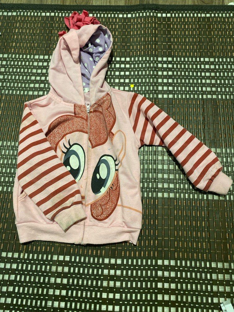 Free with any other purchase Pinkie pie hoodie Babies Kids Babies Kids Fashion on Carousell