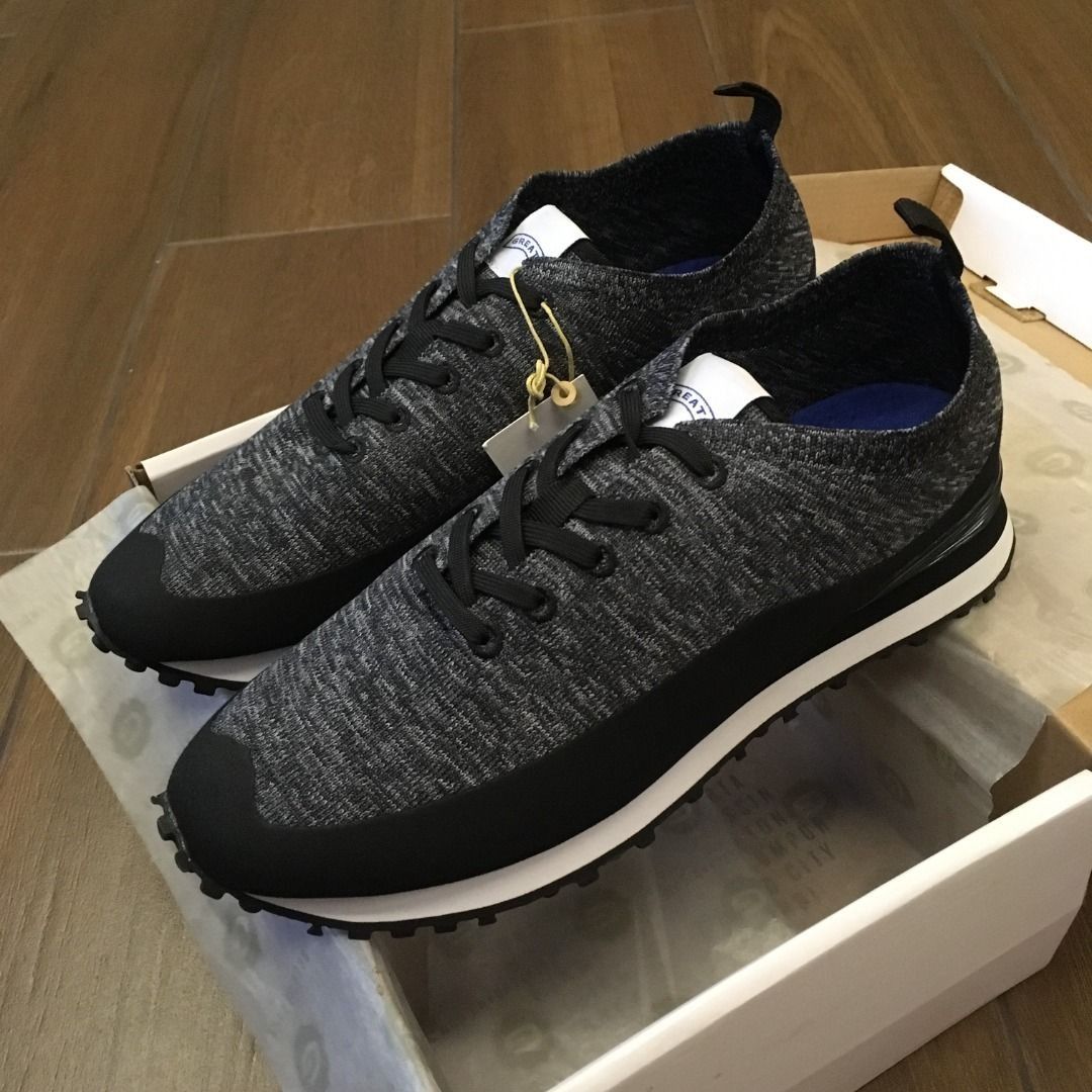 GREATS The G Knit 2.0 Delta Black UK9.5 US10 vibram flyknit primeknit react ultraboost xlarge stussy