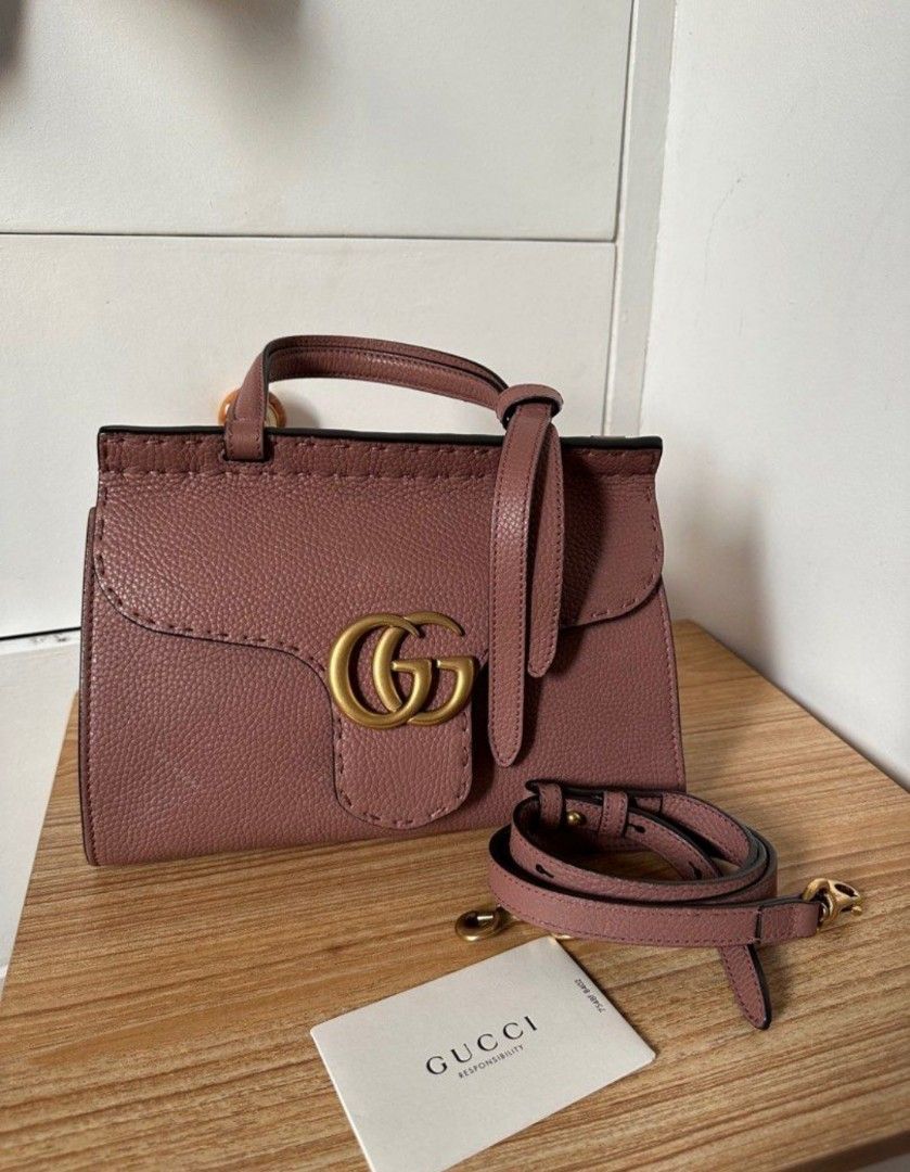 Gucci GG Marmont Top Handled Flap Bag Luxury Bags Wallets on Carousell
