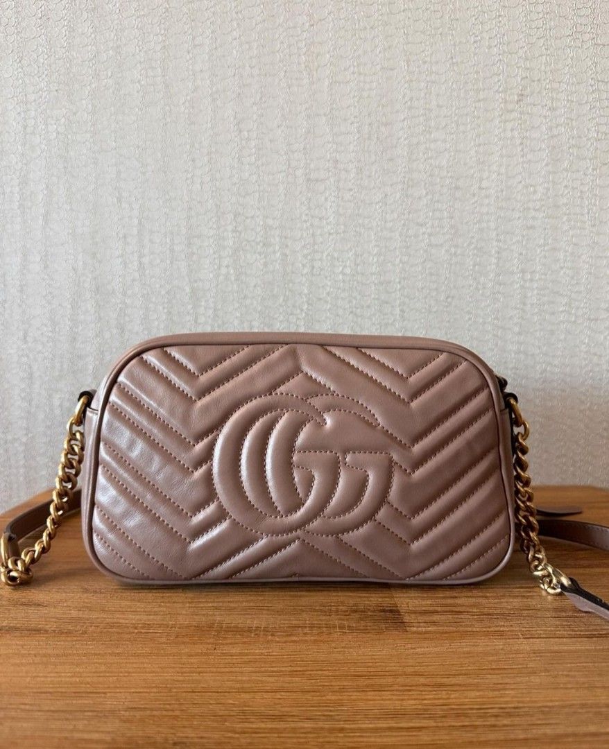 Small gg marmont chain shoulder bag shop