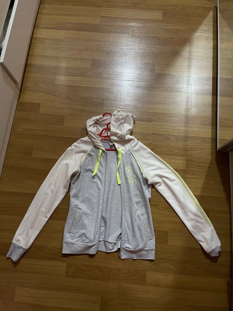 Guess Sports Jacket Neon Women s Fashion Activewear on Carousell