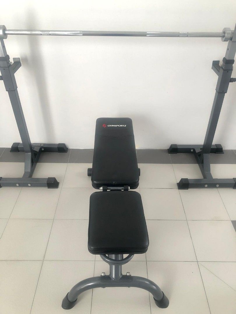 Gym bench set for sale clearance