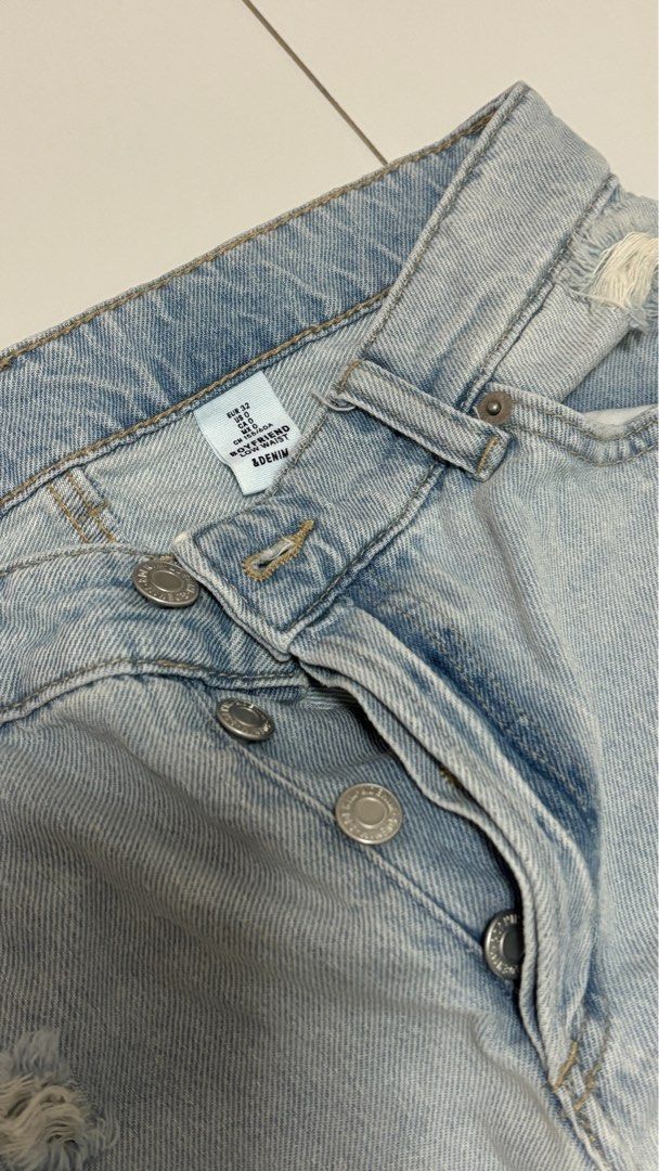 Boyfriend low waist h&m top