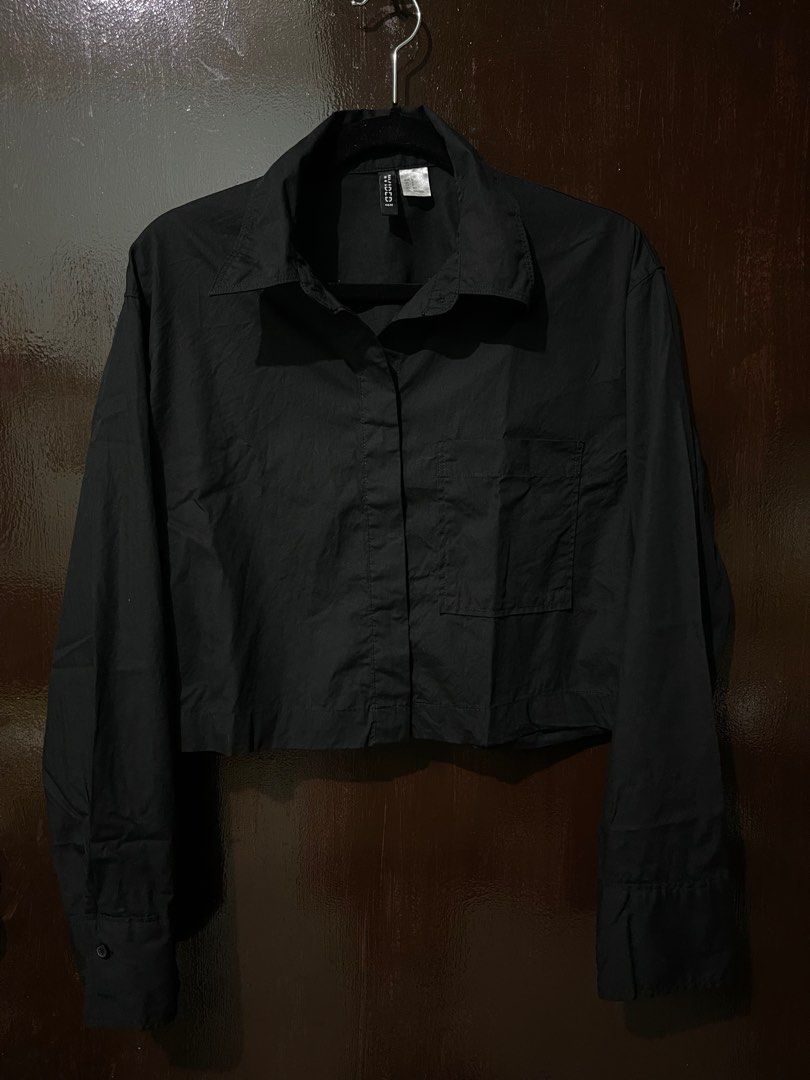 H&m black dress shirt store