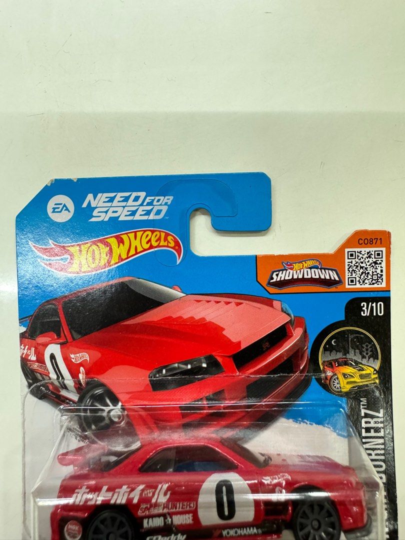 Hotwheels 2015 Night Burnerz Need For Speed Nissan Skyline GT-R