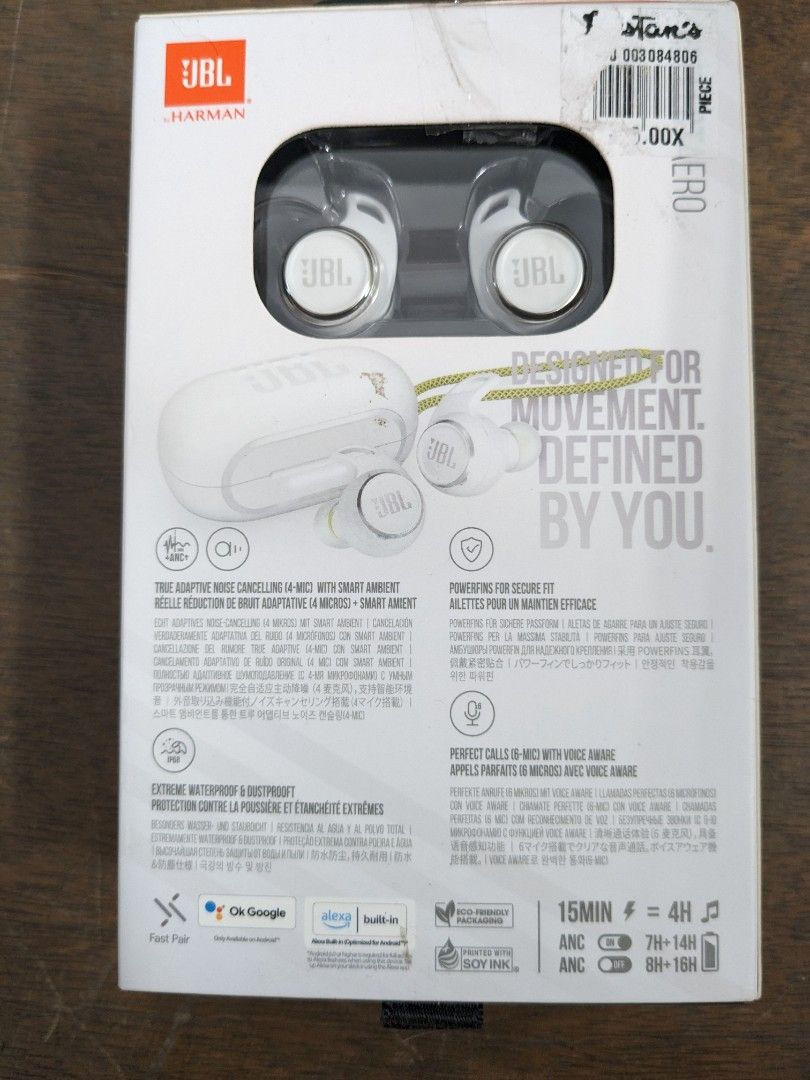 JBL Reflect Aero | Bluetooth Wireless Earpods (Category: Earphones) located in Paranaque City. Submitted by narrowshelf (Listing ID 1313530583, Image 2). Description: JBL Reflect Aero. Bluetooth Wireless Earbuds with Adaptive Noise Cancelling. IP 68 Waterproofing and Dustproofing. https://jblstore.com.ph/products/jbl-reflect-aero-tws-true-wireless-noise-cancelling-active-earbuds-bluetooth Bought in Dec 2023. Received brand new and never been used