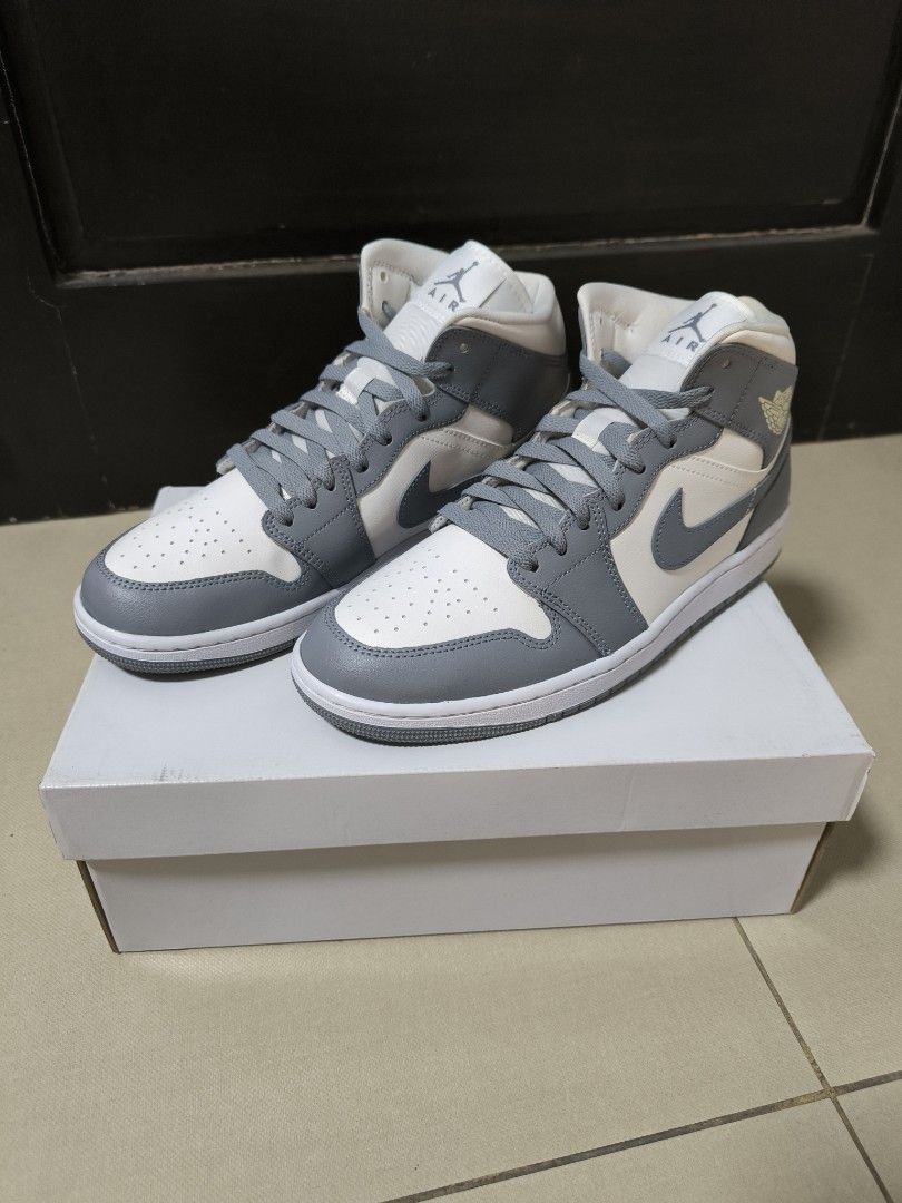 Jordan 1 Mid Sail Stealth Wmns (Category: Sneakers) located in Paranaque City. Submitted by ebisan (Listing ID 1313578130, Image 1). Description: **fixed price** Original, BNDS Size: US 11 Womens / 9.5 Mens RFS: unloading my personal collection Meet-up at Makati, BGC or SM Bicutan.