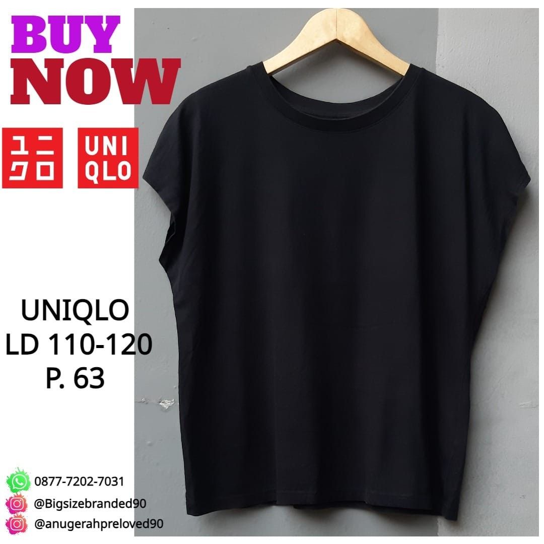 KAOS POLOS CEWEK UNIQLO ORIGINAL