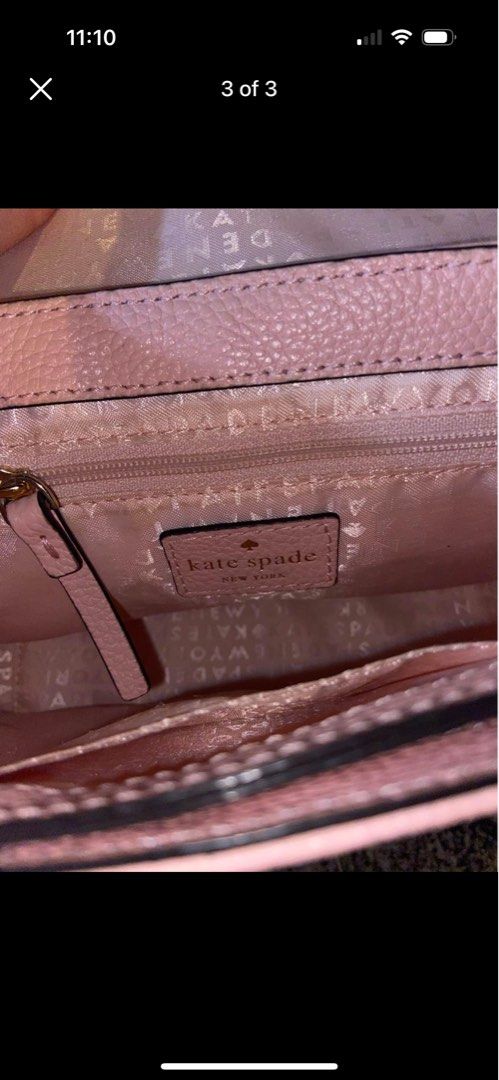 Kate Spade Purse (Category: Bags & Wallets) located in Etobicoke. Submitted by sammybvby (Listing ID 1313577734, Image 3). Description: Pink Suede Kate Spade Purse.