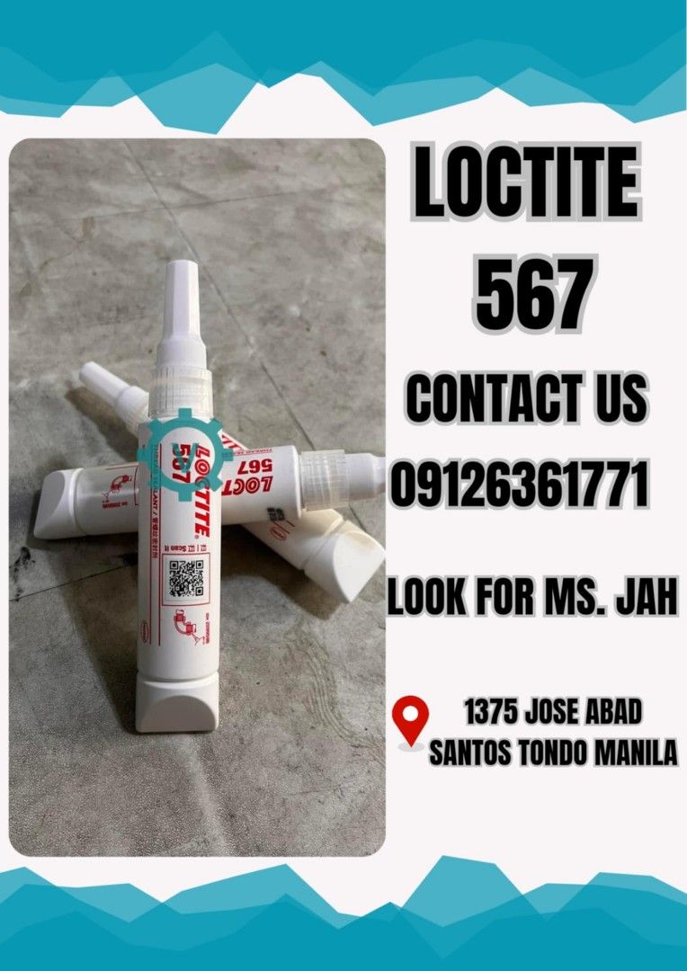 Loctite 567 (Category: Construction Tools & Equipment) located in Manila. Submitted by janethjade36304 (Listing ID 1313443321, Image 1). Description: .