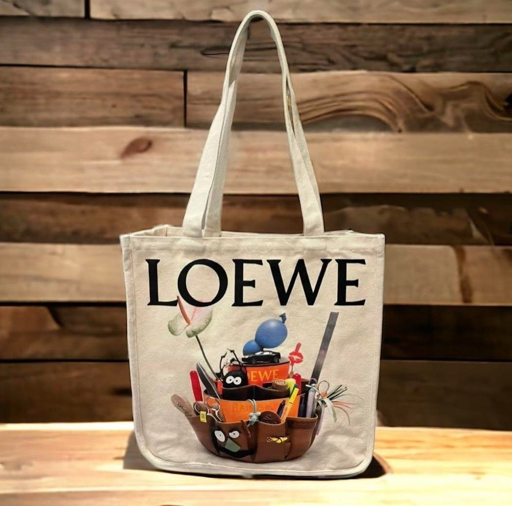 LOEWE エコバッグ CRAFTED WORLD LOEWE ロエベ トートバッグ 非売品ノベルティCRAFTED WORLD 展