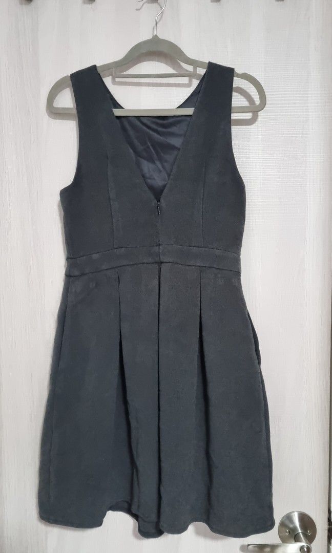 Dark grey skater dress outlet