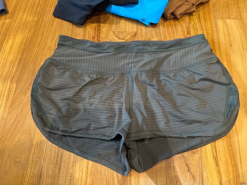 Army green lululemon shorts shop