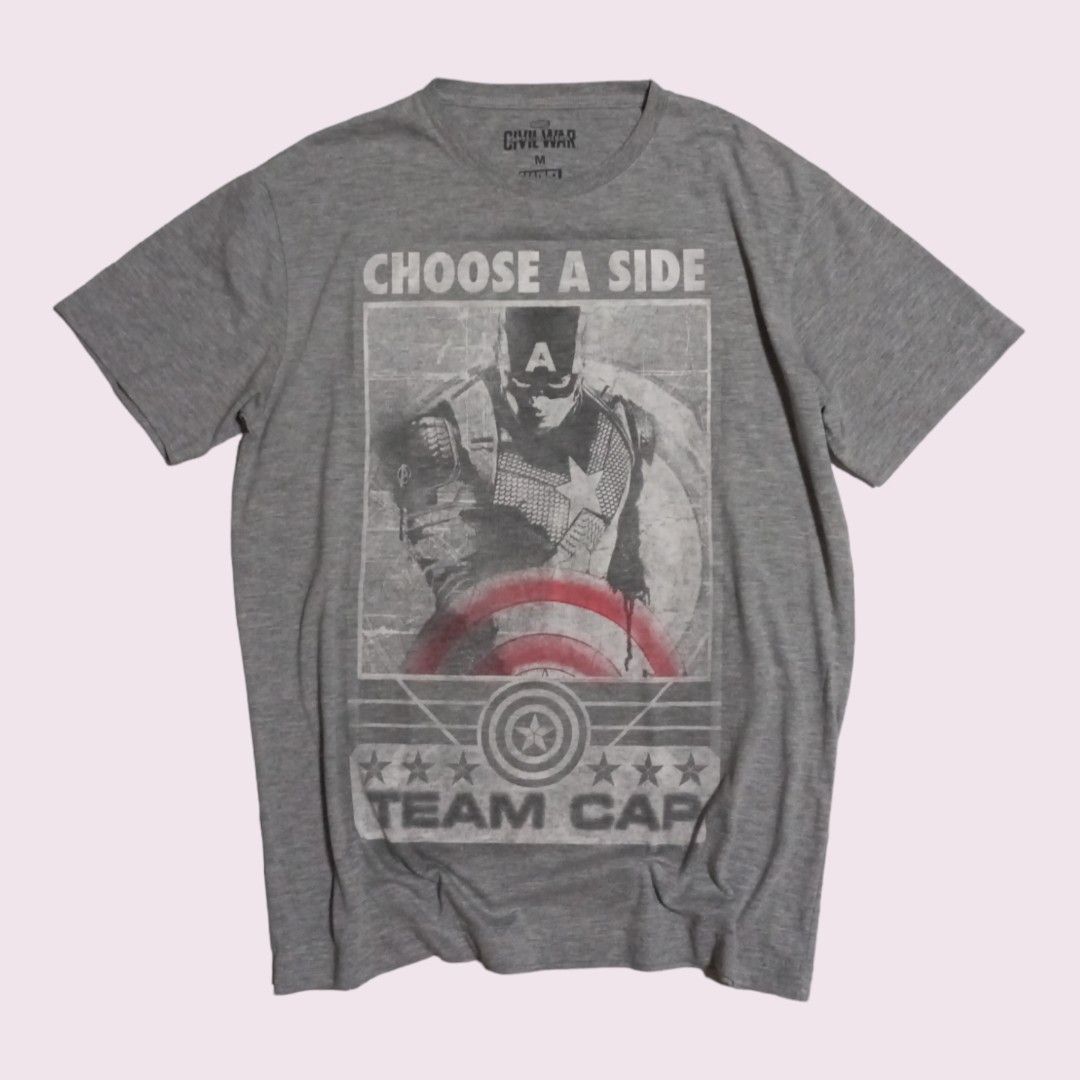 Marvel Captain america civil war Men s Fashion Tops Sets Tshirts Polo Shirts on Carousell