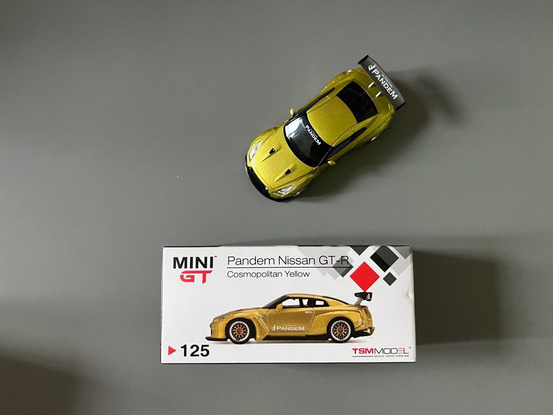 MINIGT 1/64 125 パンデム 日産 GT-R コスモポリタンイエロー MINIGT 1/64 125 パンデム 日産 GT-R コスモポリタンイエロー