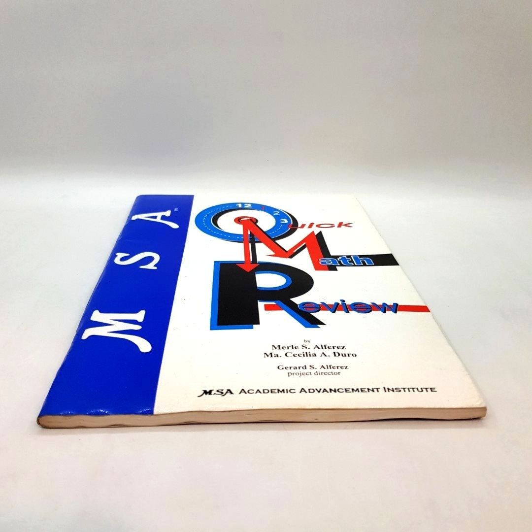 Quick Math Review Msa MSA Quick Math Review, Hobbies & Toys, Books & Magazines, Assessment ...