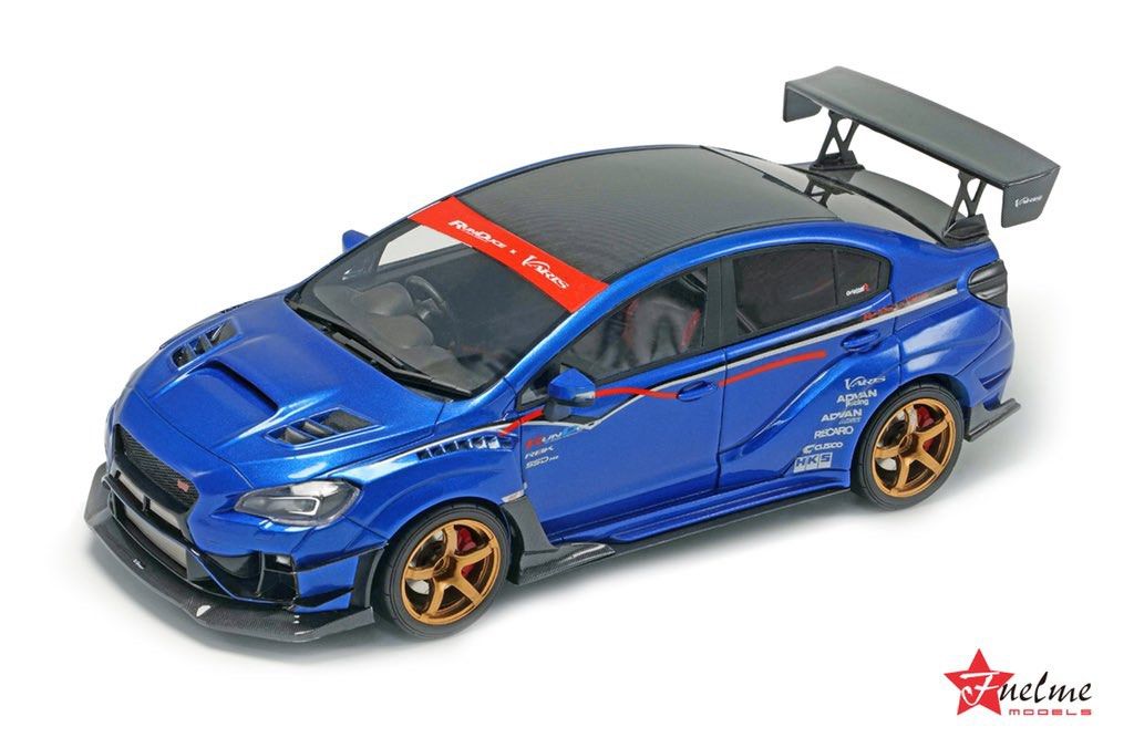 Fuelme 1/64 スバル WRX STI VAB S4 VARIS 青 ラリーブルー