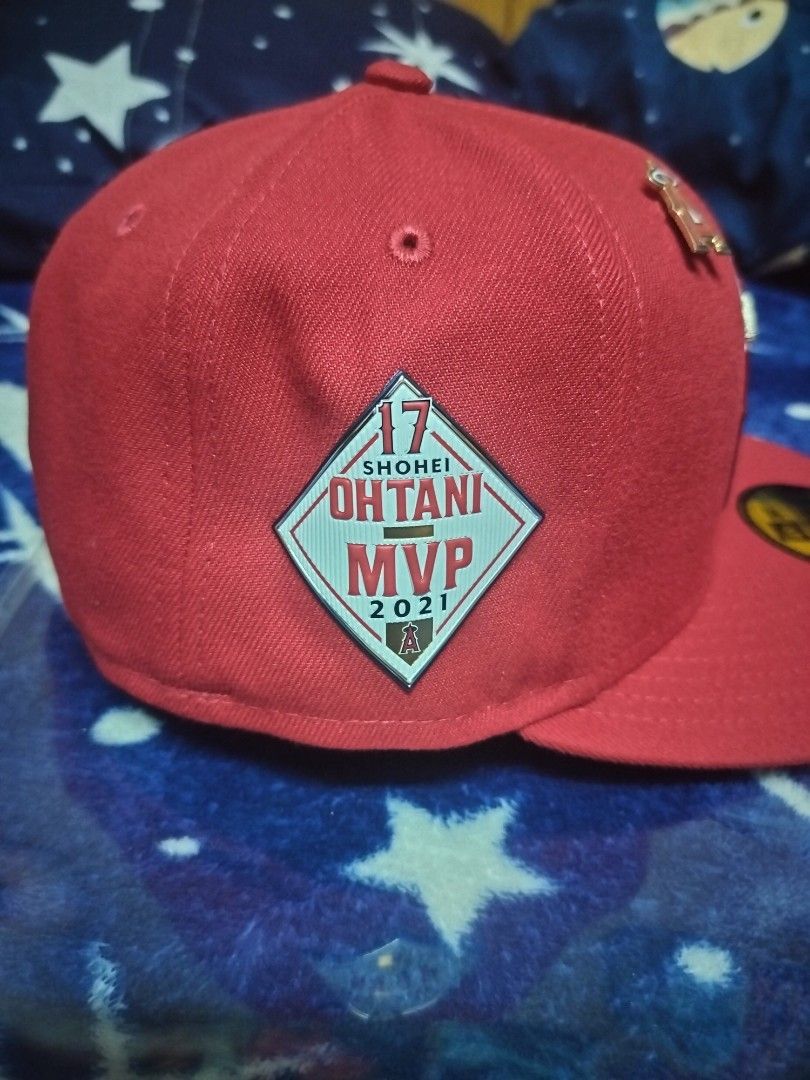 New Era Los Angeles Angels Red Fitted Hat MLB 2021 MVP Ohtani